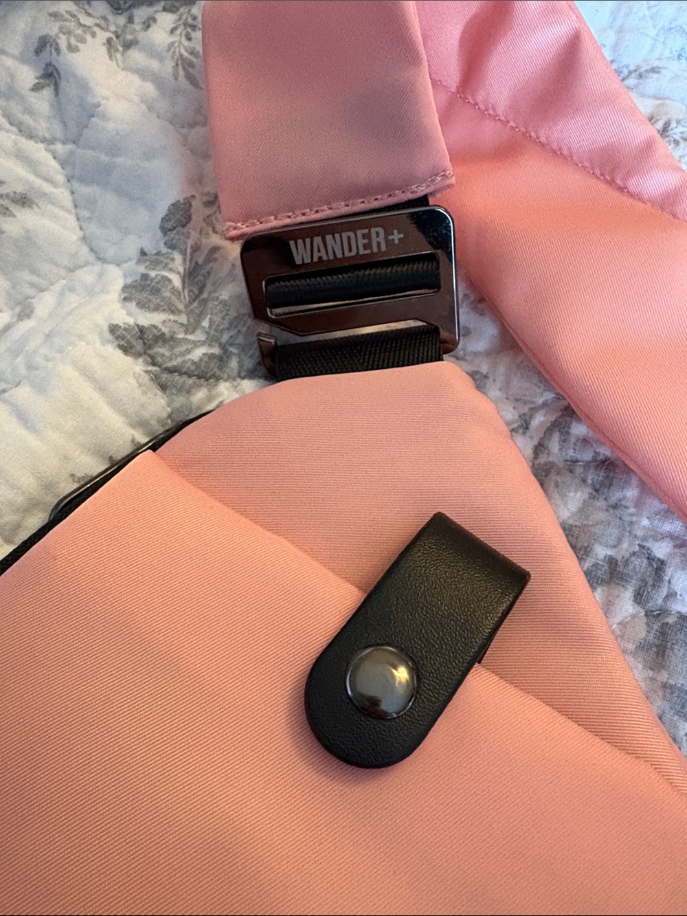 Wander Pink Triangular Sling Backpack - Picture 2 of 4
